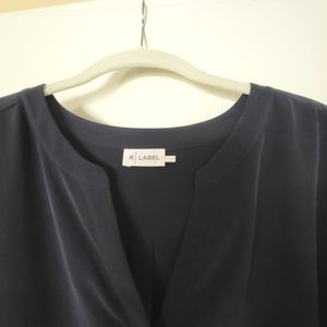 R-LABEL Silk Blouse